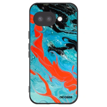 Picasee fekete szilikon tok az alábbi mobiltelefonokra Google Pixel 9a - Blue Magma