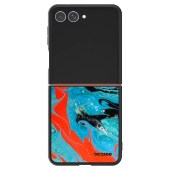 Szilikon tok erre a típusra Samsung Galaxy Z Flip7 5G - Blue Magma