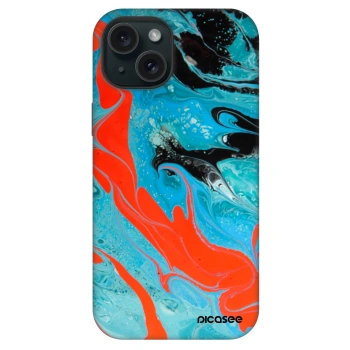 Picasee Fashion Case MagSafe Apple iPhone 15 - Blue Magma