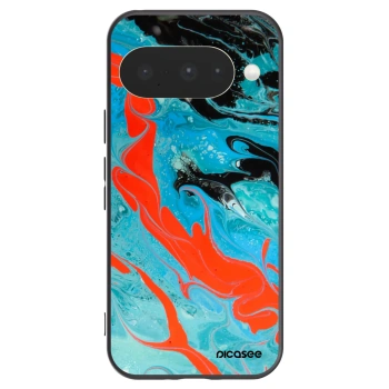 Picasee fekete szilikon tok az alábbi mobiltelefonokra Google Pixel 10 - Blue Magma