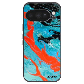 Picasee fekete szilikon tok az alábbi mobiltelefonokra Google Pixel 10 Pro - Blue Magma