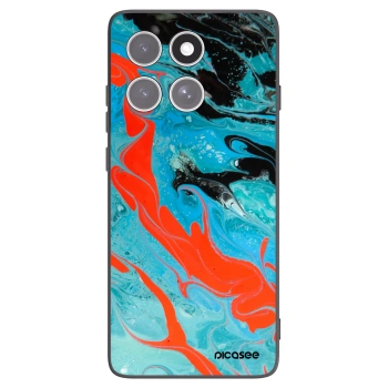 Picasee fekete szilikon tok az alábbi mobiltelefonokra Motorola Edge 60 Fusion - Blue Magma