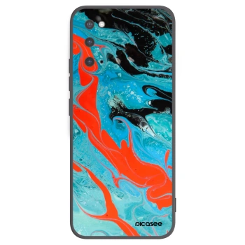 Picasee fekete szilikon tok az alábbi mobiltelefonokra Samsung Galaxy S20 G980F - Blue Magma