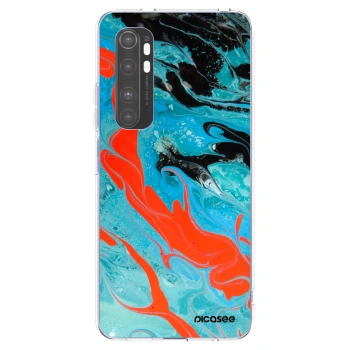 Picasee átlátszó szilikon tok az alábbi mobiltelefonokra Xiaomi Mi Note 10 Lite - Blue Magma