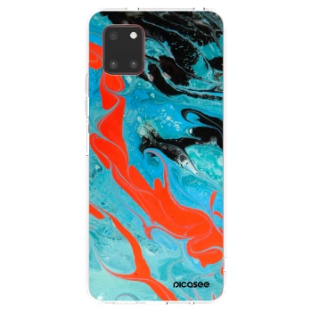 Picasee átlátszó szilikon tok az alábbi mobiltelefonokra Samsung Galaxy Note 10 Lite N770F - Blue Magma