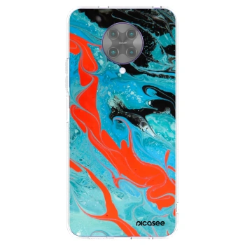 Picasee átlátszó szilikon tok az alábbi mobiltelefonokra Xiaomi Poco F2 Pro - Blue Magma