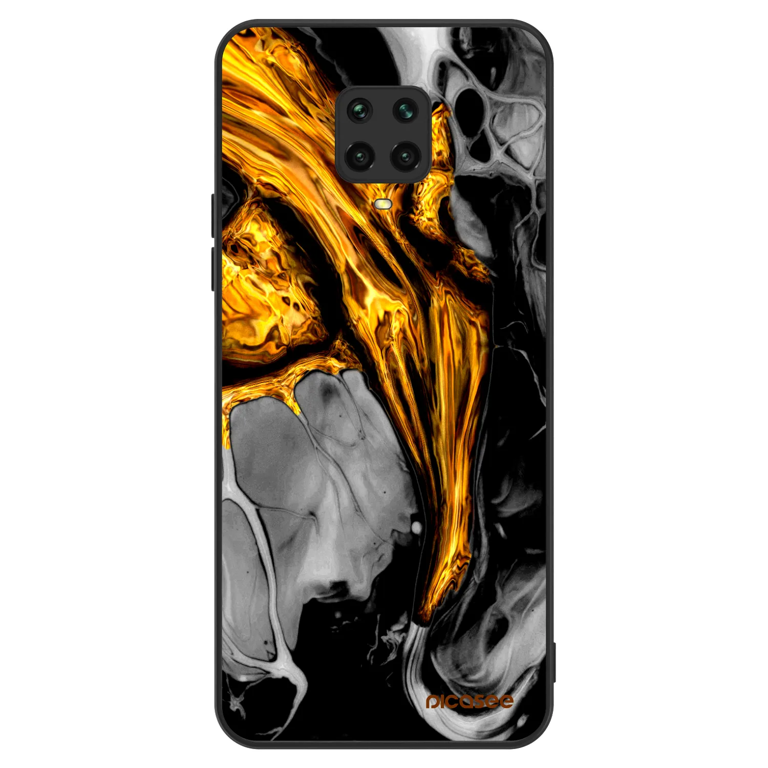 Picasee ULTIMATE CASE Xiaomi Redmi Note 9 Pro - készülékre - Black Gold
