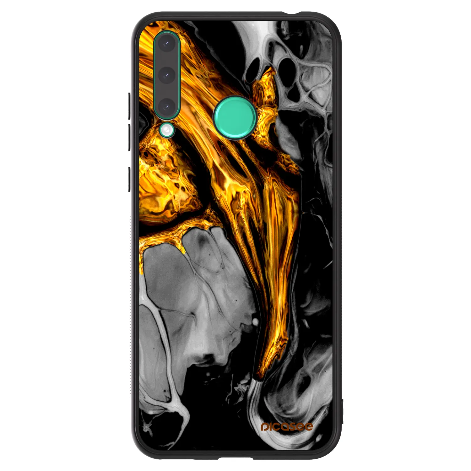 Picasee ULTIMATE CASE Honor 20 Lite - készülékre - Black Gold