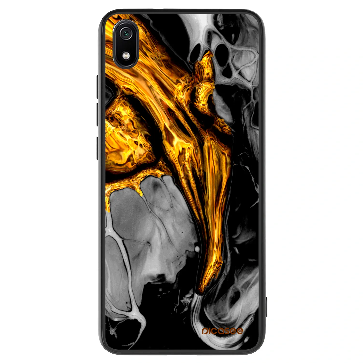 Picasee ULTIMATE CASE Xiaomi Redmi 7A - készülékre - Black Gold