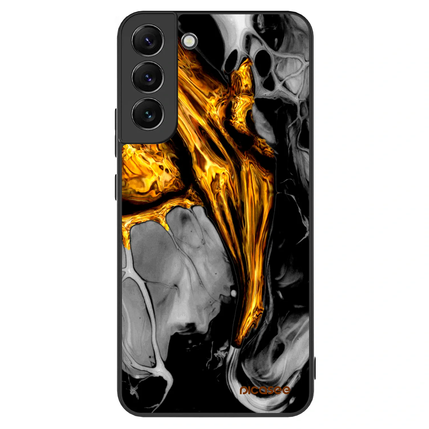 Picasee ULTIMATE CASE Samsung Galaxy S22+ 5G - készülékre - Black Gold