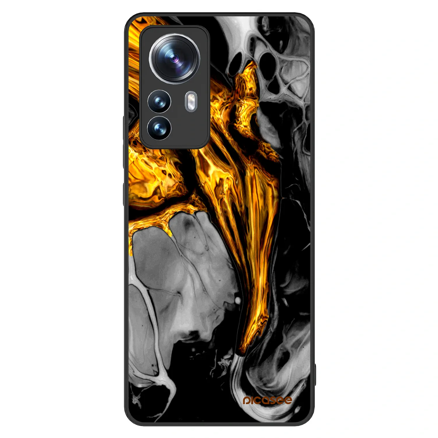 Picasee ULTIMATE CASE Xiaomi 12 Pro - készülékre - Black Gold