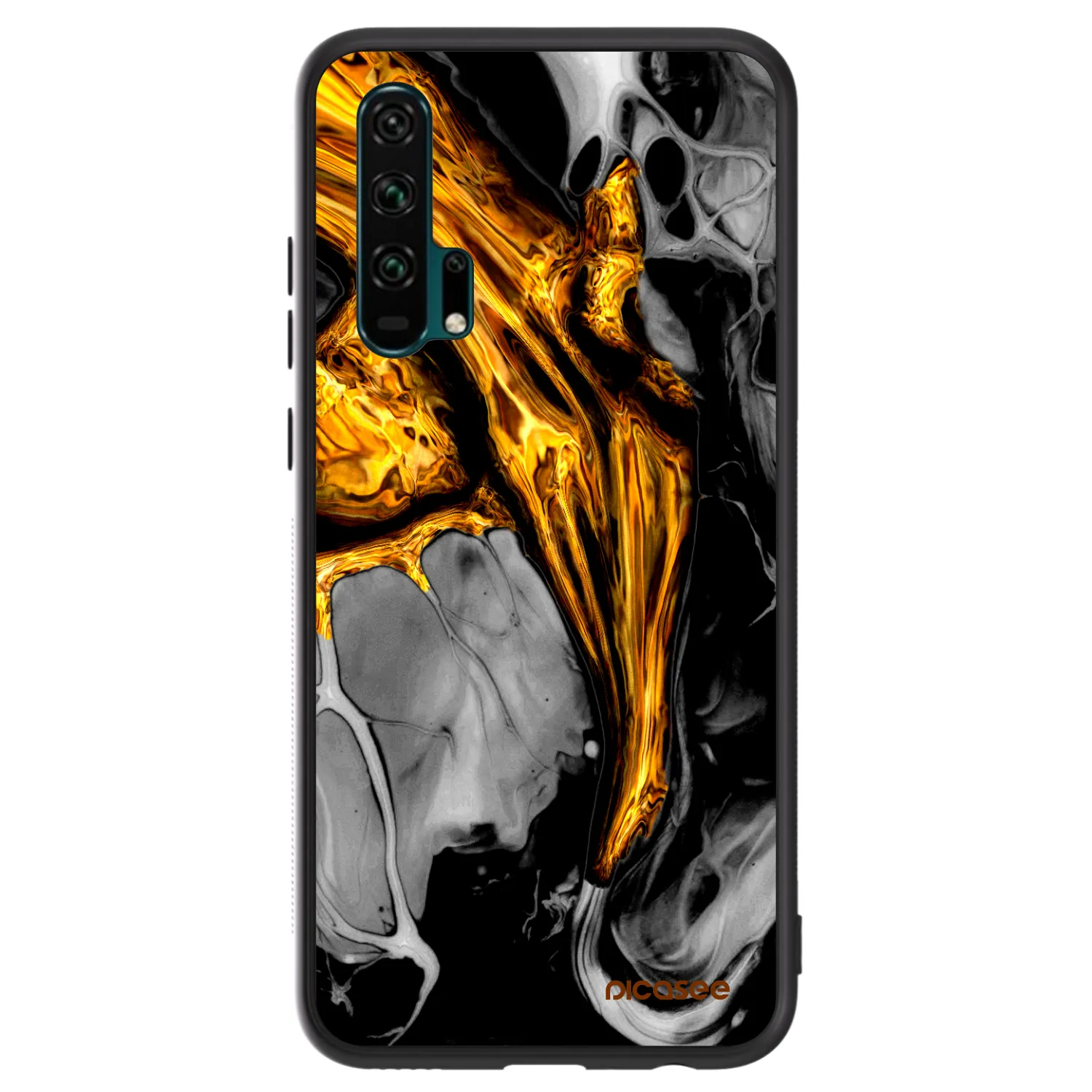 Picasee ULTIMATE CASE Honor 20 Pro - készülékre - Black Gold
