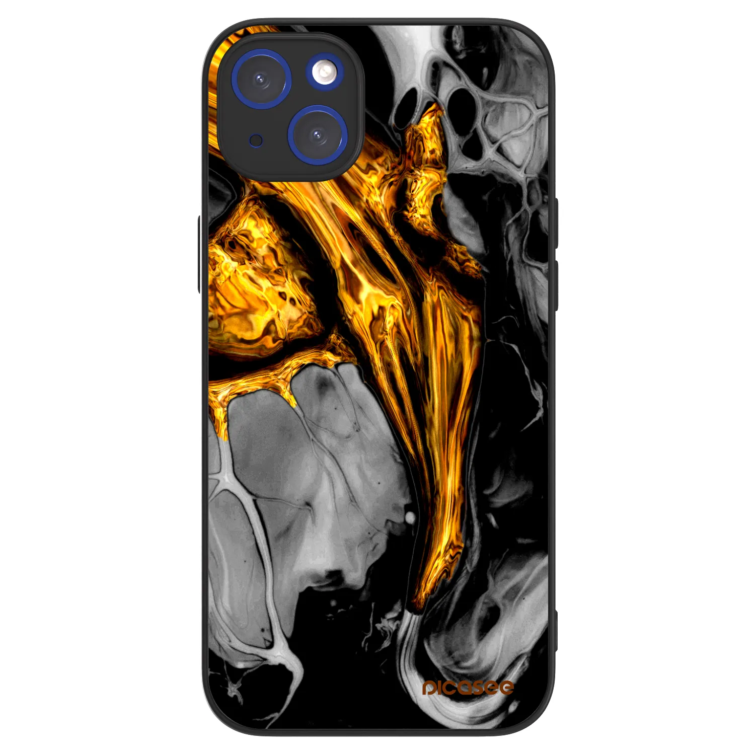 Picasee ULTIMATE CASE Apple iPhone 14 Plus - készülékre - Black Gold