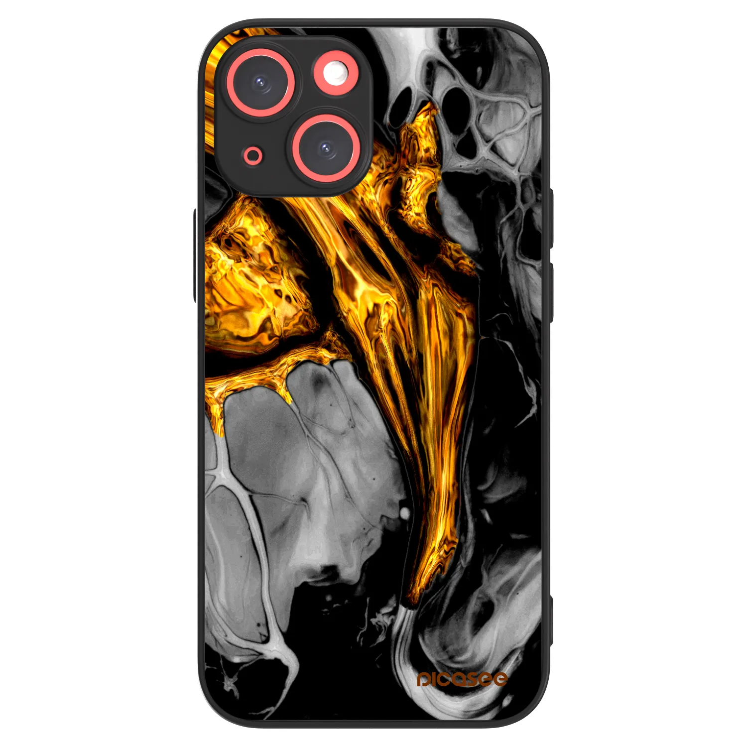 Picasee ULTIMATE CASE MagSafe Apple iPhone 13 mini - készülékre - Black Gold
