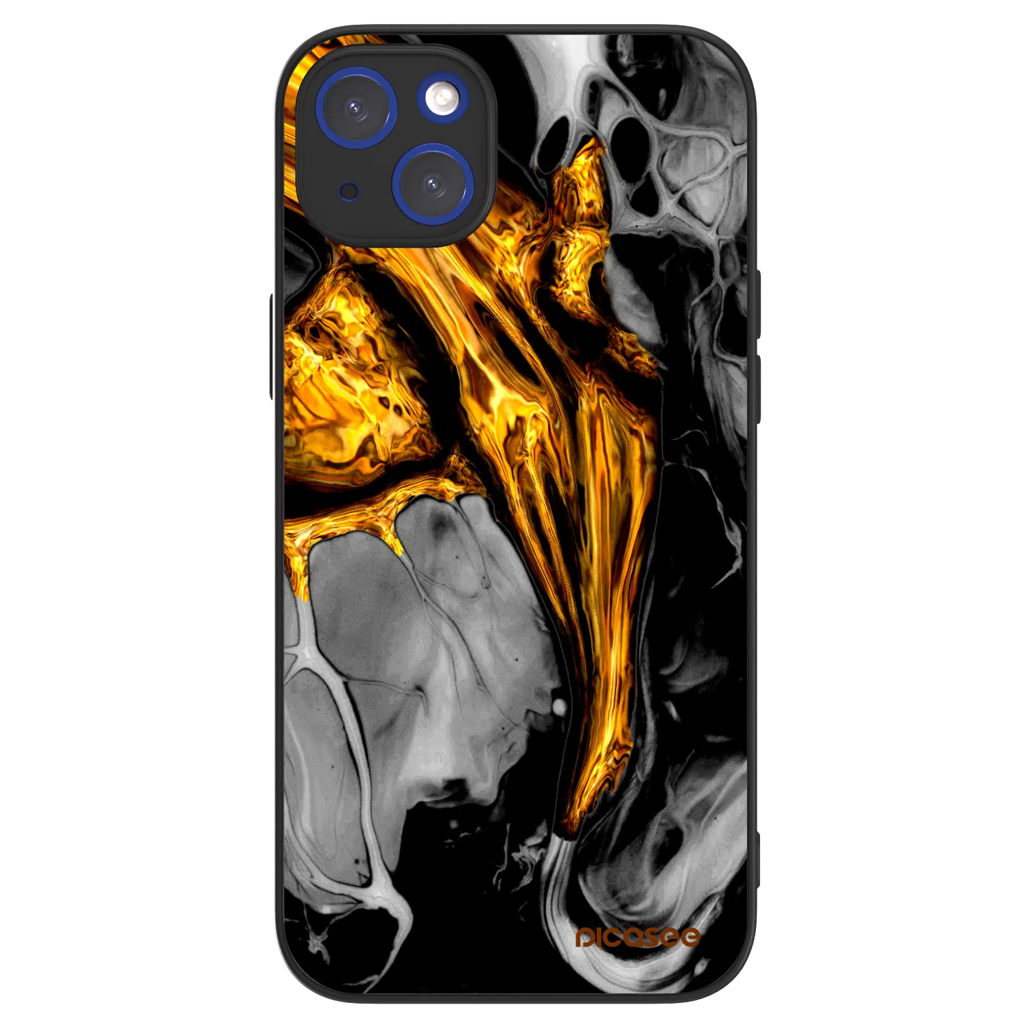 Picasee ULTIMATE CASE MagSafe Apple iPhone 14 Plus - készülékre - Black Gold