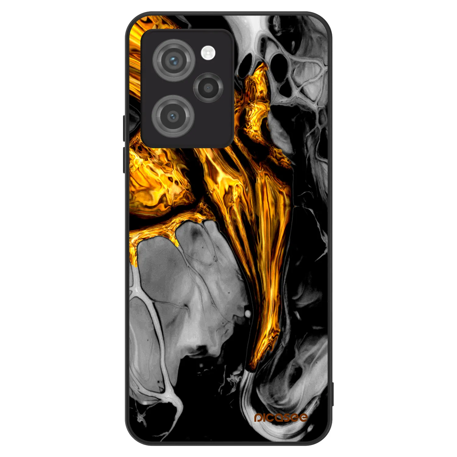 Picasee ULTIMATE CASE Xiaomi Poco X5 Pro - készülékre - Black Gold
