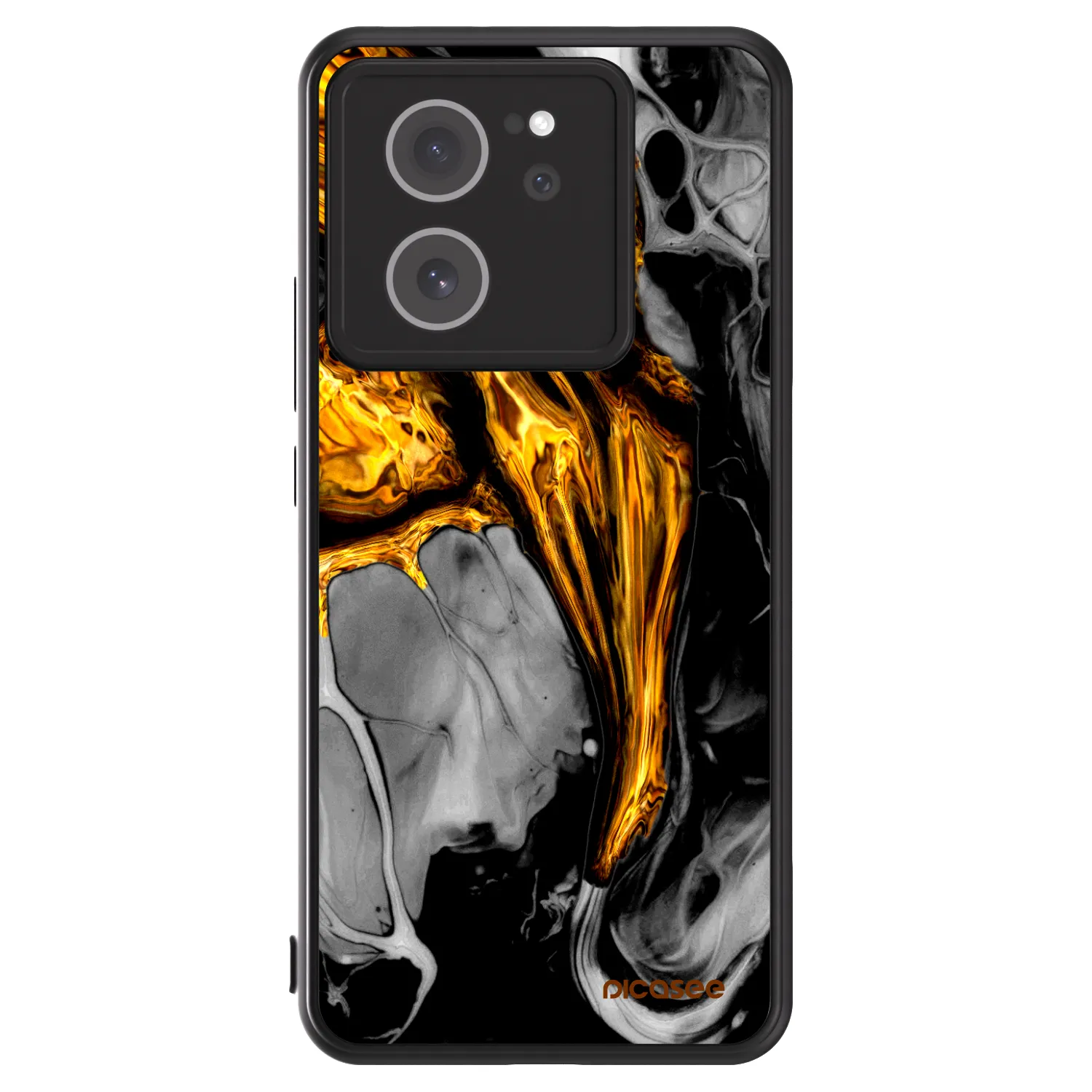 Picasee ULTIMATE CASE Xiaomi 13T - készülékre - Black Gold