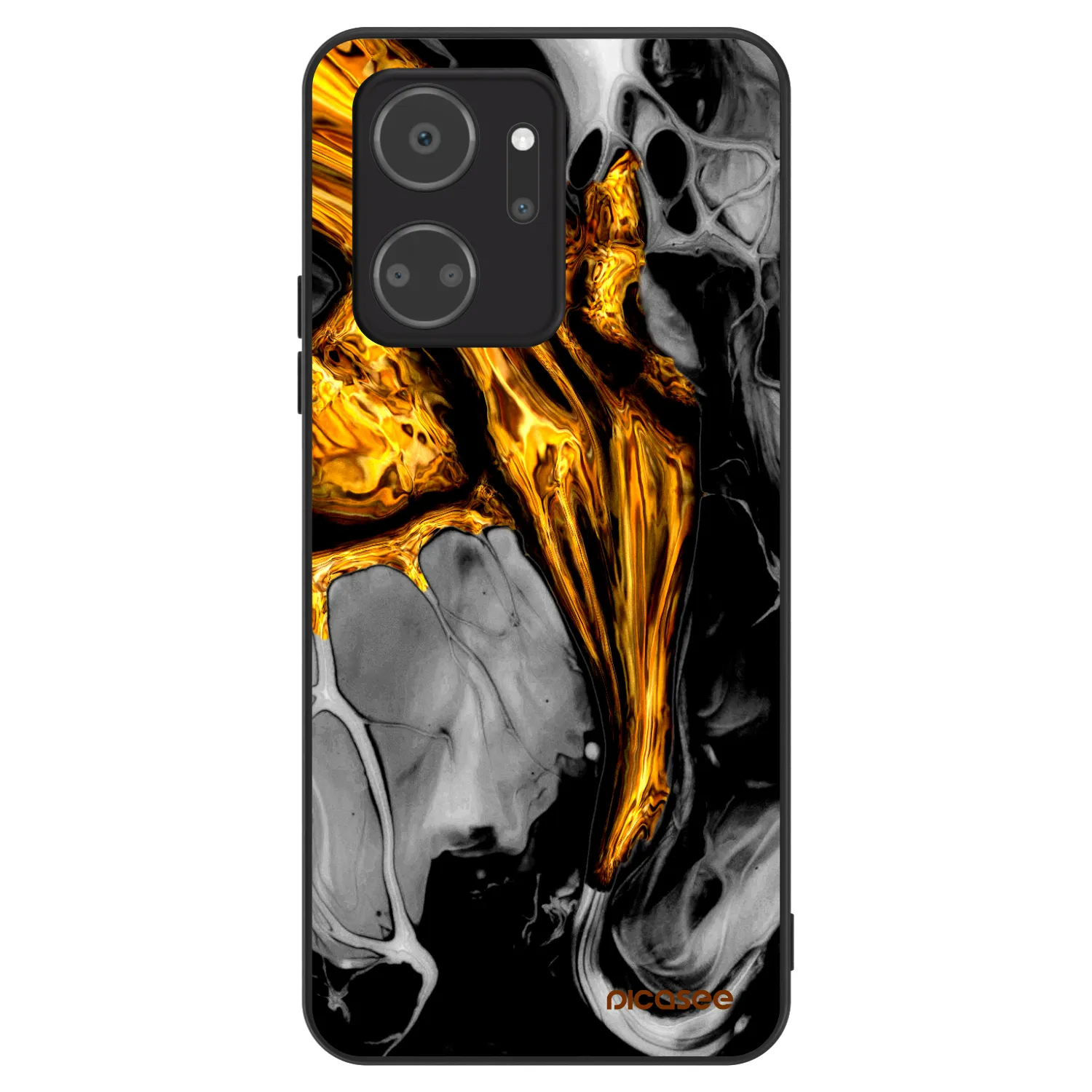 Picasee ULTIMATE CASE Honor X7a - készülékre - Black Gold
