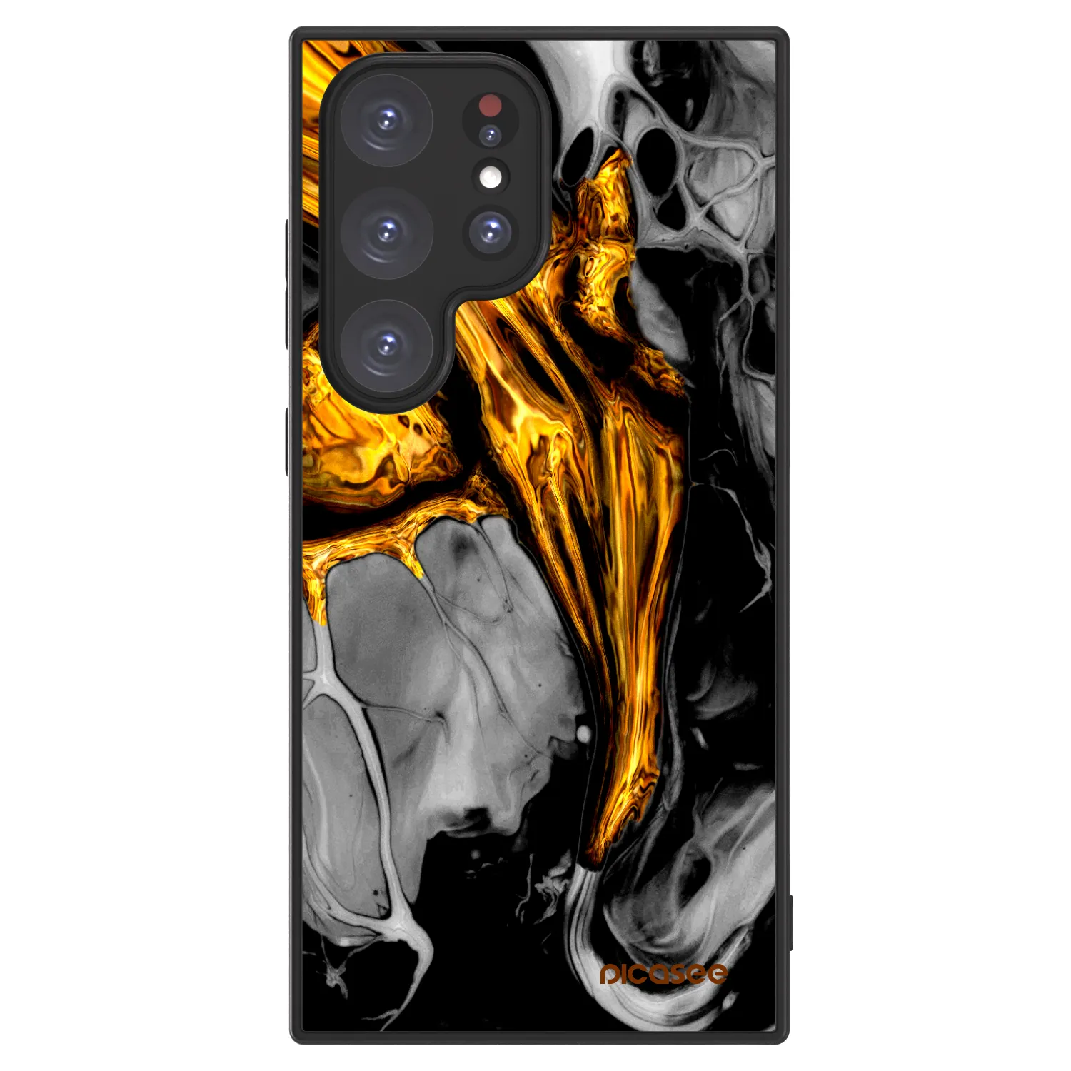Picasee ULTIMATE CASE Samsung Galaxy S24 Ultra S928B 5G - készülékre - Black Gold