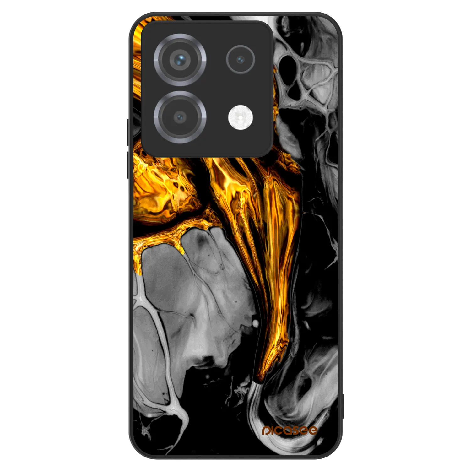 Picasee ULTIMATE CASE Xiaomi Poco X6 - készülékre - Black Gold