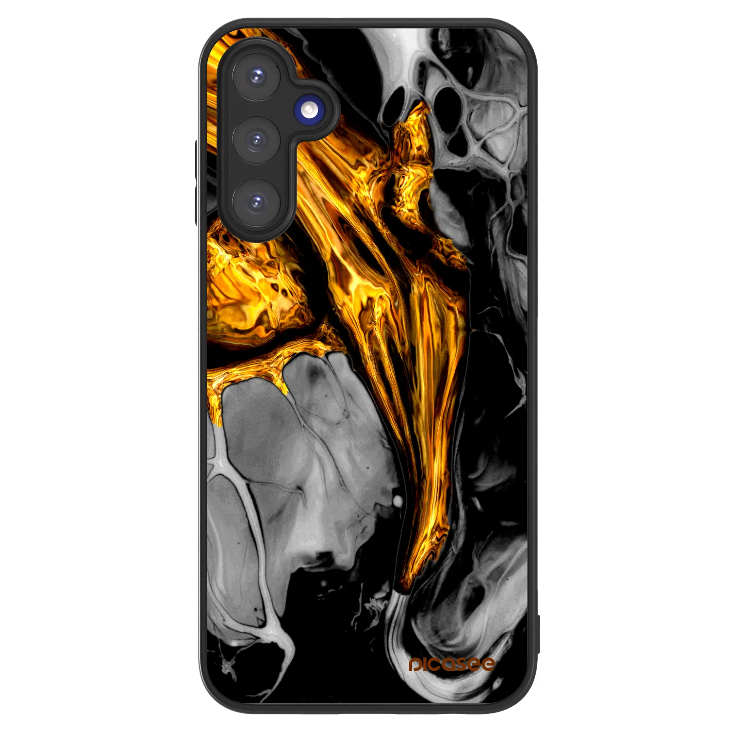 Picasee ULTIMATE CASE Samsung Galaxy A15 A155F 4G - készülékre - Black Gold