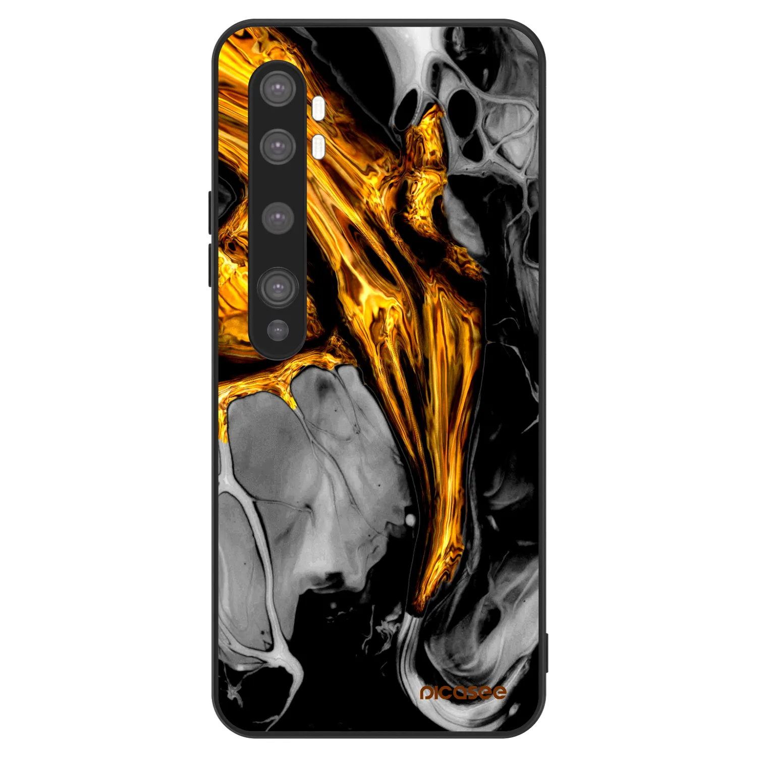 Picasee ULTIMATE CASE Xiaomi Mi Note 10 (Pro) - készülékre - Black Gold
