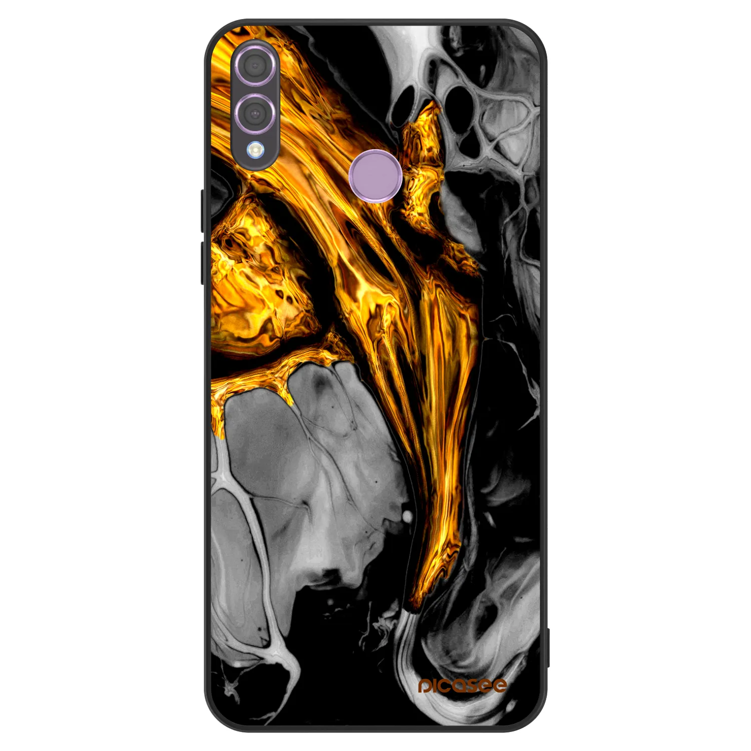 Picasee ULTIMATE CASE Honor 8X - készülékre - Black Gold