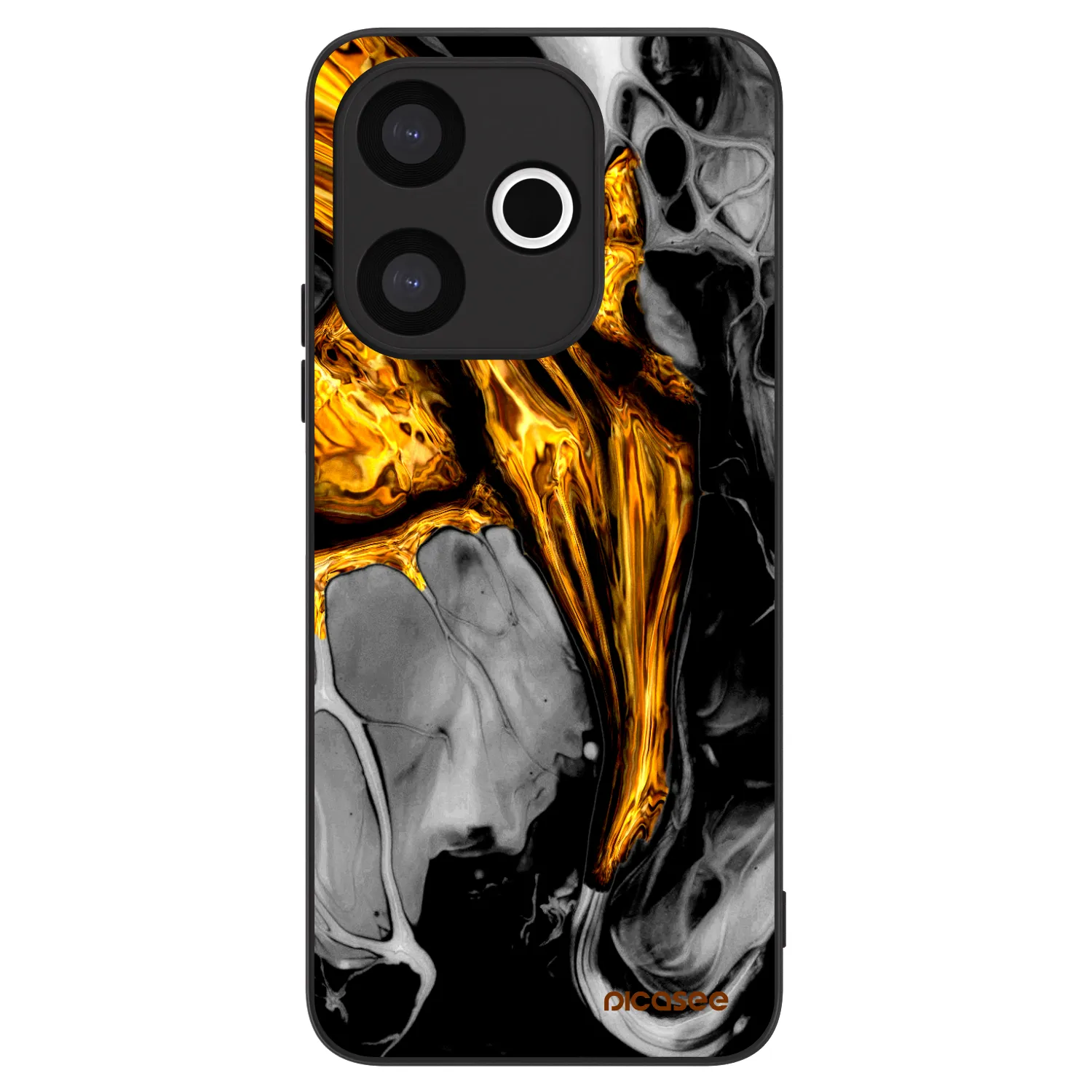 Picasee ULTIMATE CASE Xiaomi Redmi 13 4G - készülékre - Black Gold