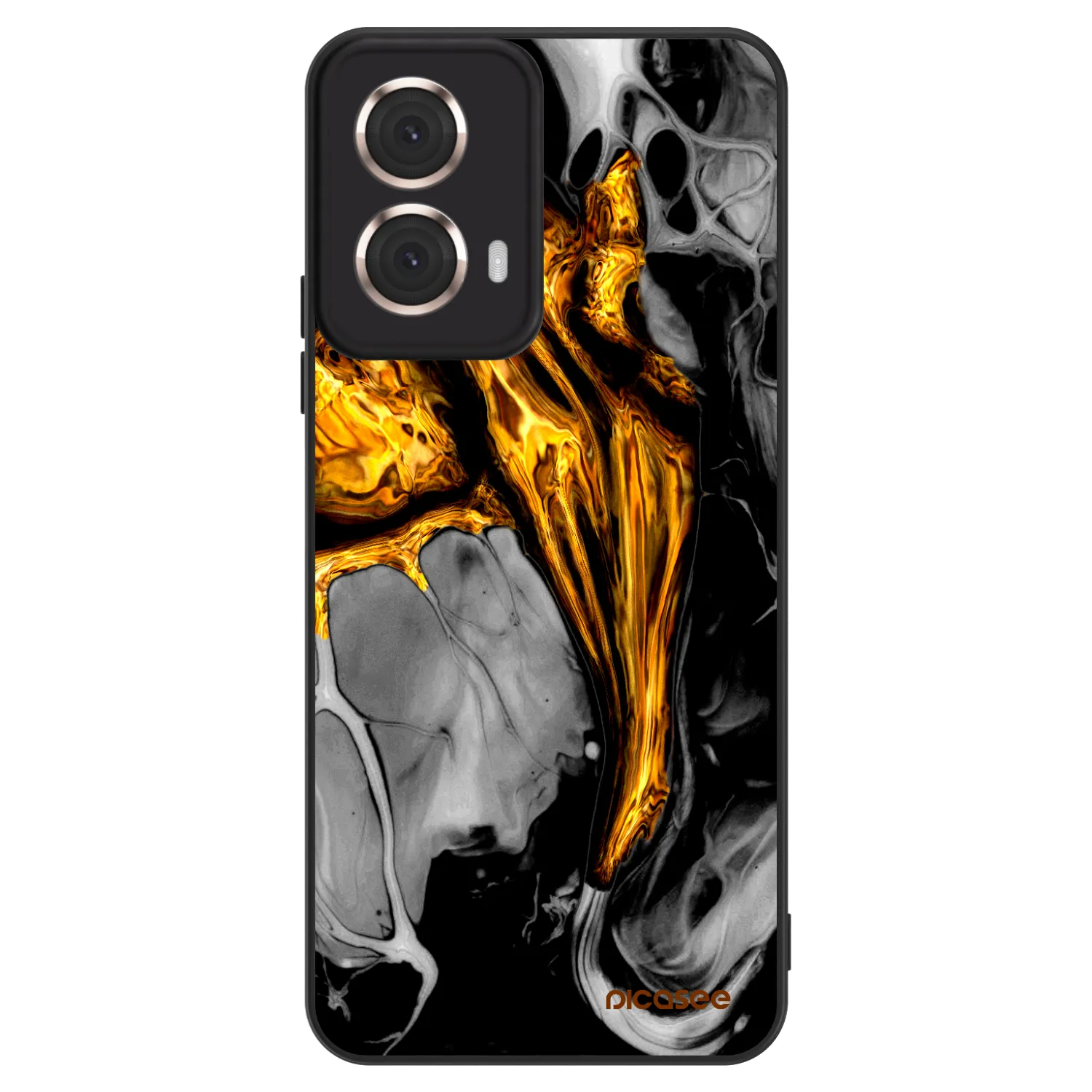 Picasee ULTIMATE CASE Motorola Moto G85 - készülékre - Black Gold