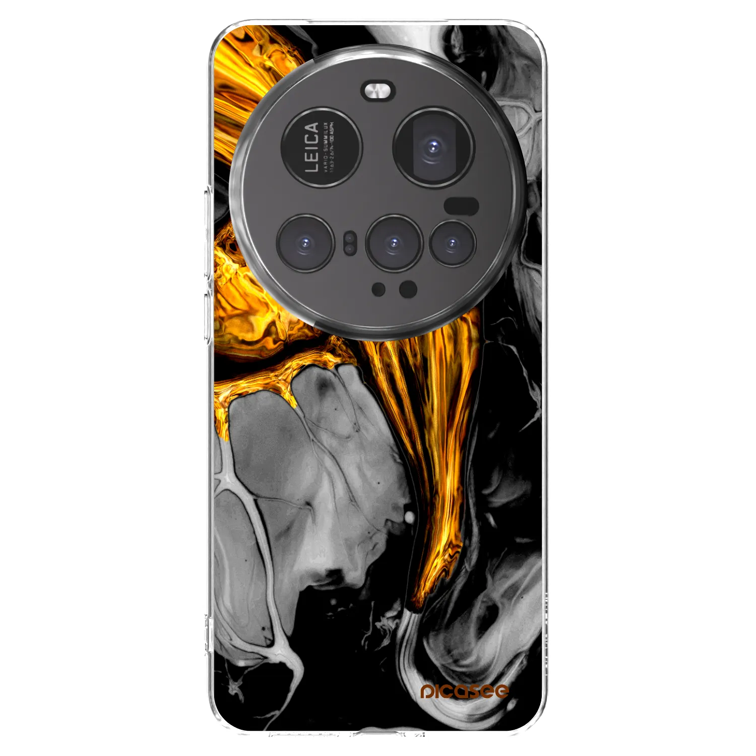 Picasee átlátszó szilikon tok az alábbi mobiltelefonokra Xiaomi 15 Ultra - Black Gold
