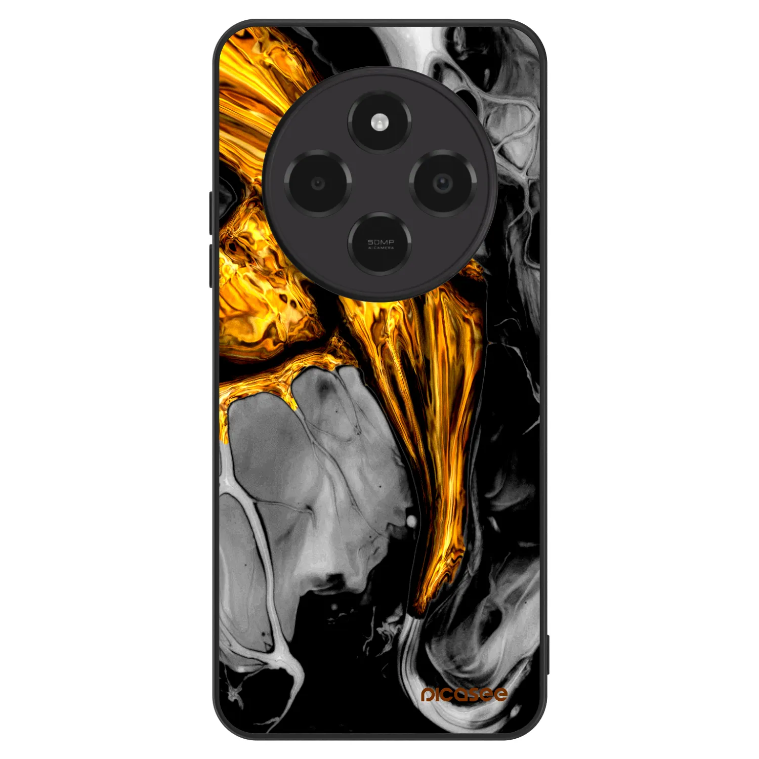 Picasee ULTIMATE CASE Xiaomi Poco C75 - készülékre - Black Gold