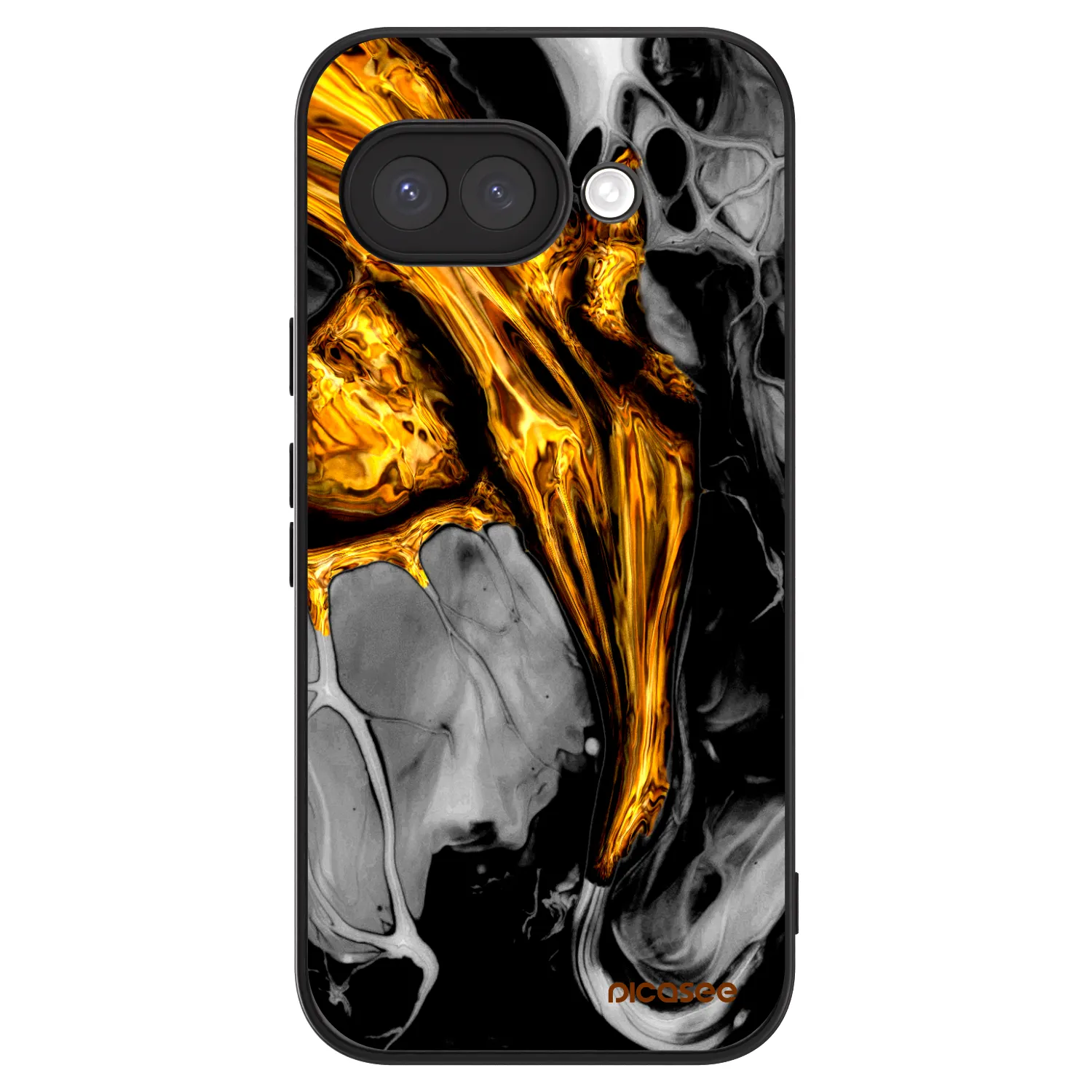 Picasee ULTIMATE CASE Google Pixel 9a - készülékre - Black Gold