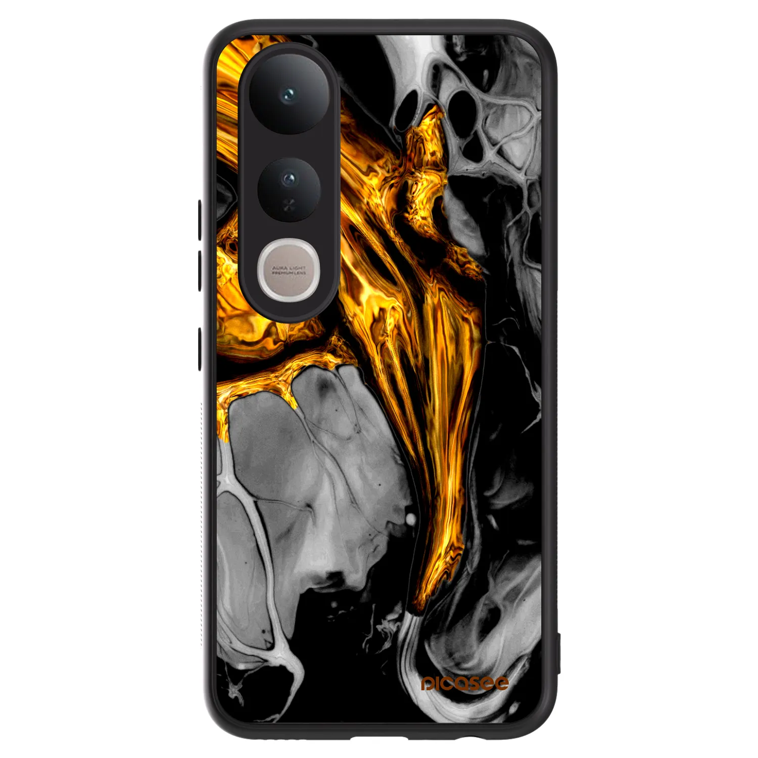 Picasee ULTIMATE CASE Vivo V50 Lite 5G - készülékre - Black Gold