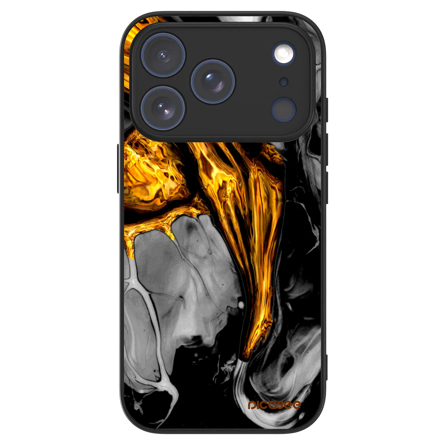 Picasee ULTIMATE CASE MagSafe Apple iPhone 17 Pro - készülékre - Black Gold