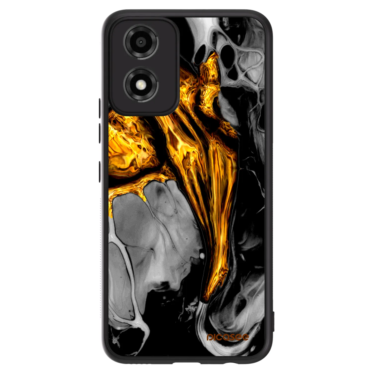 Picasee ULTIMATE CASE Motorola Moto E14 - készülékre - Black Gold