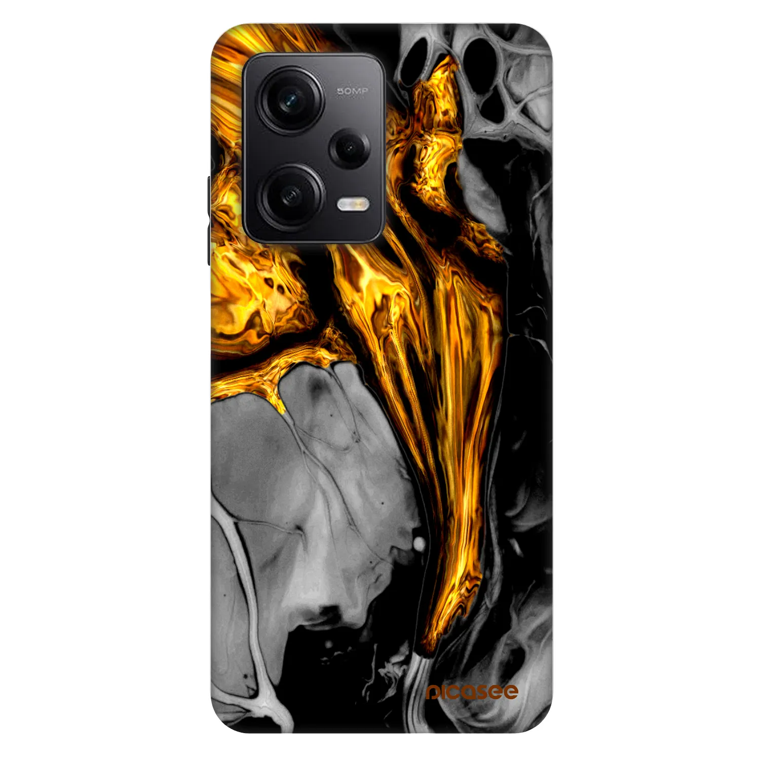 Picasee Fashion Case Xiaomi Redmi Note 12 Pro+ 5G - Black Gold