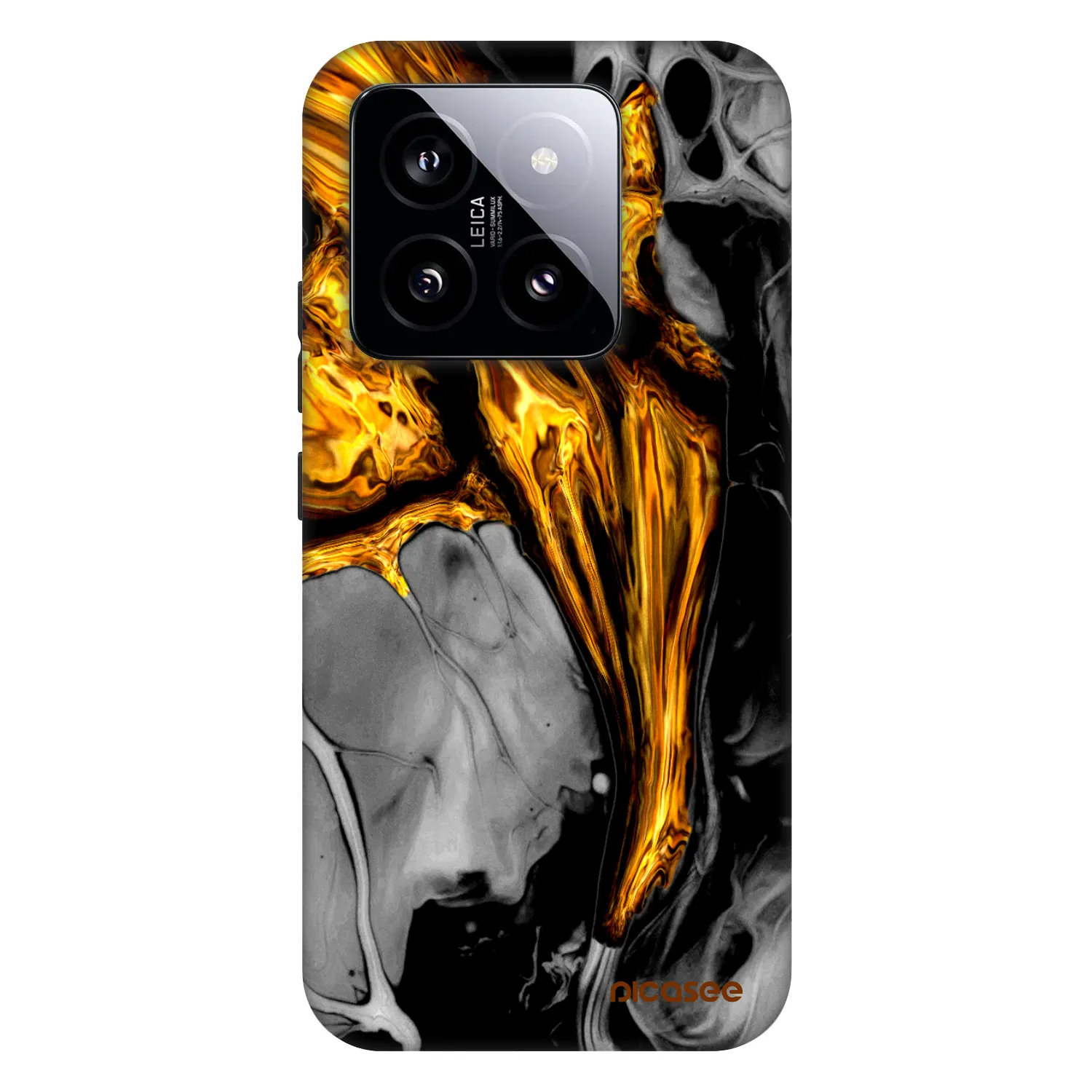 Picasee Fashion Case Xiaomi 14 - Black Gold