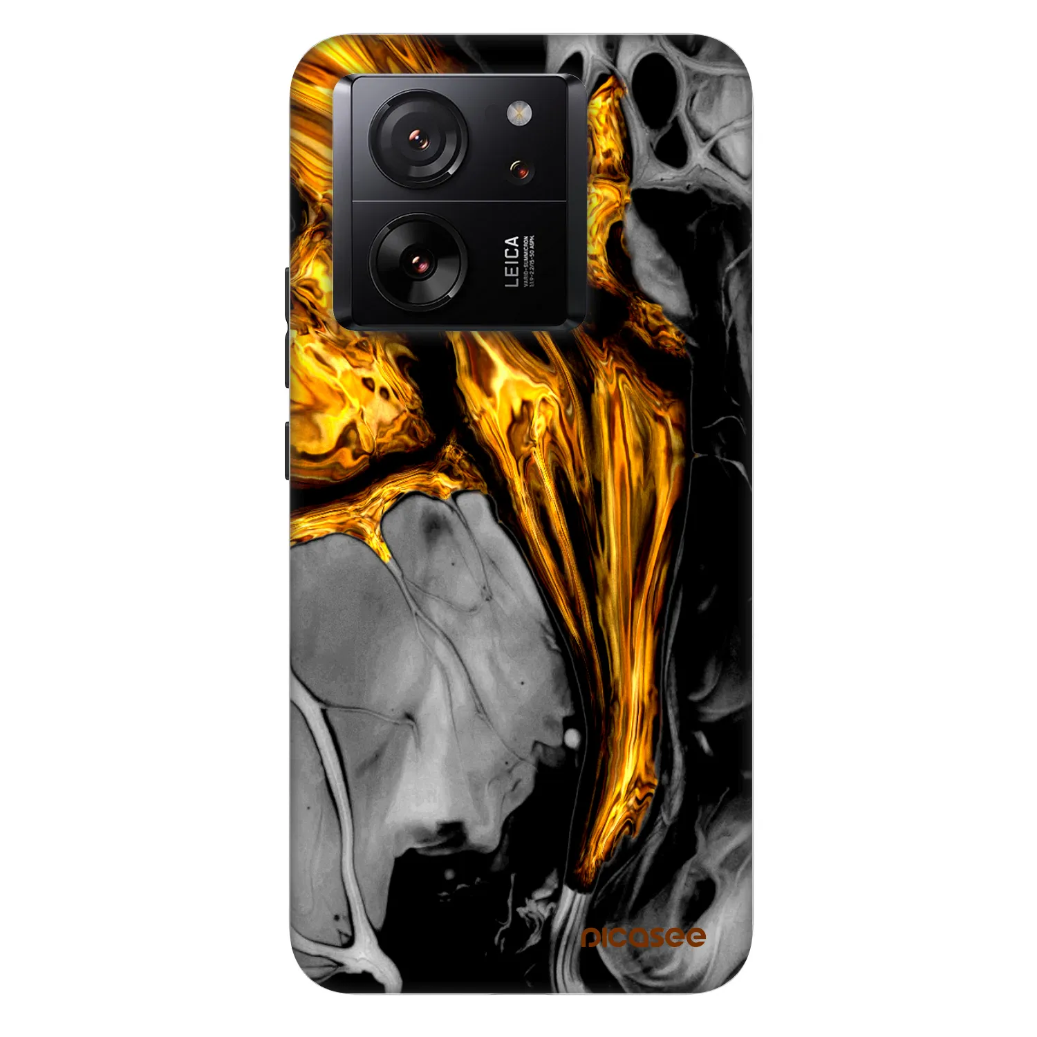 Picasee Fashion Case Xiaomi 13T Pro - Black Gold