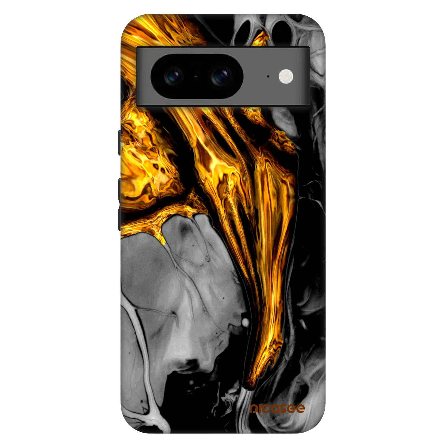 Picasee Fashion Case Google Pixel 8 Pro - Black Gold