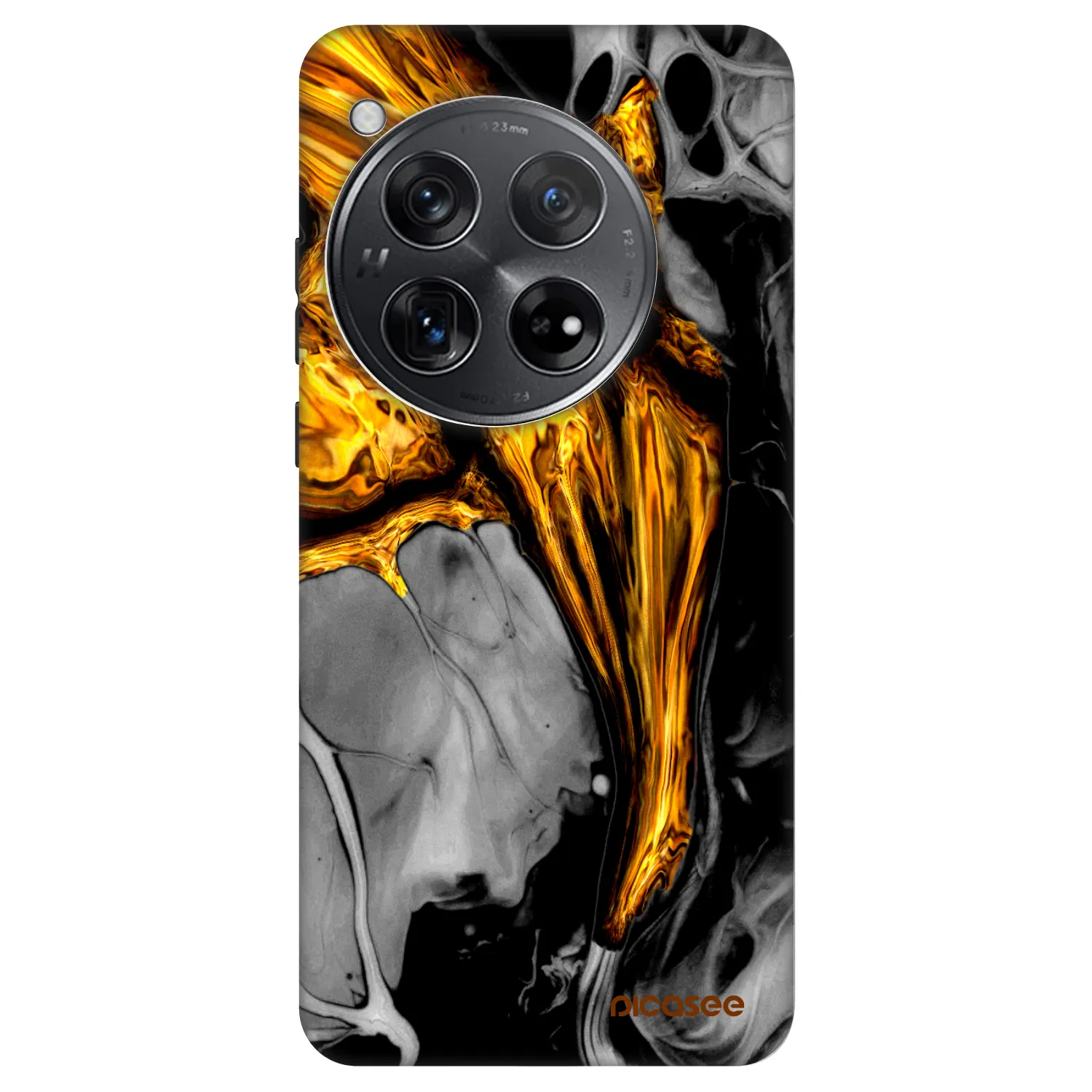 Picasee Fashion Case OnePlus 12 5G - Black Gold