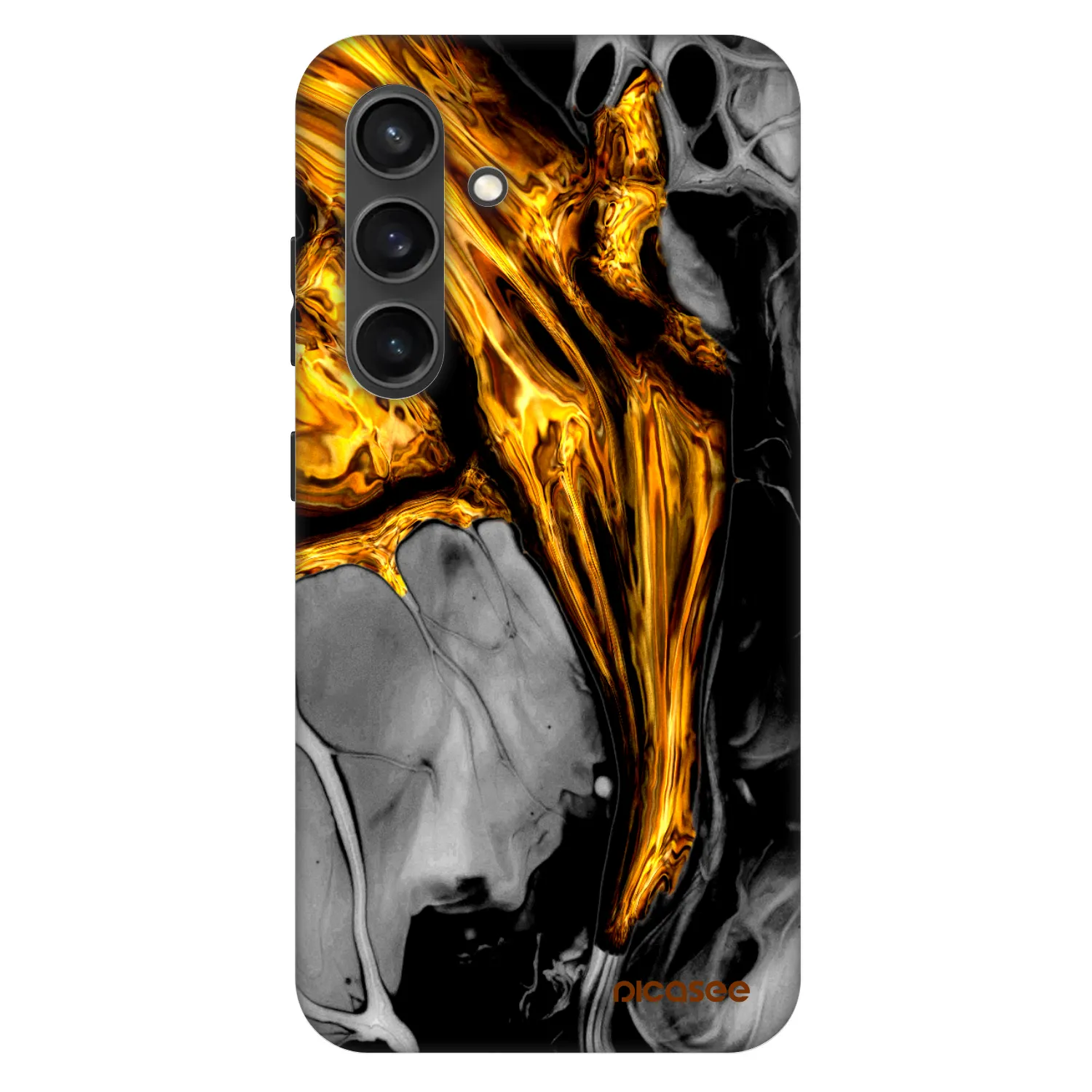Picasee Fashion Case PowerShare pro Samsung Galaxy S24+ S926B 5G - Black Gold