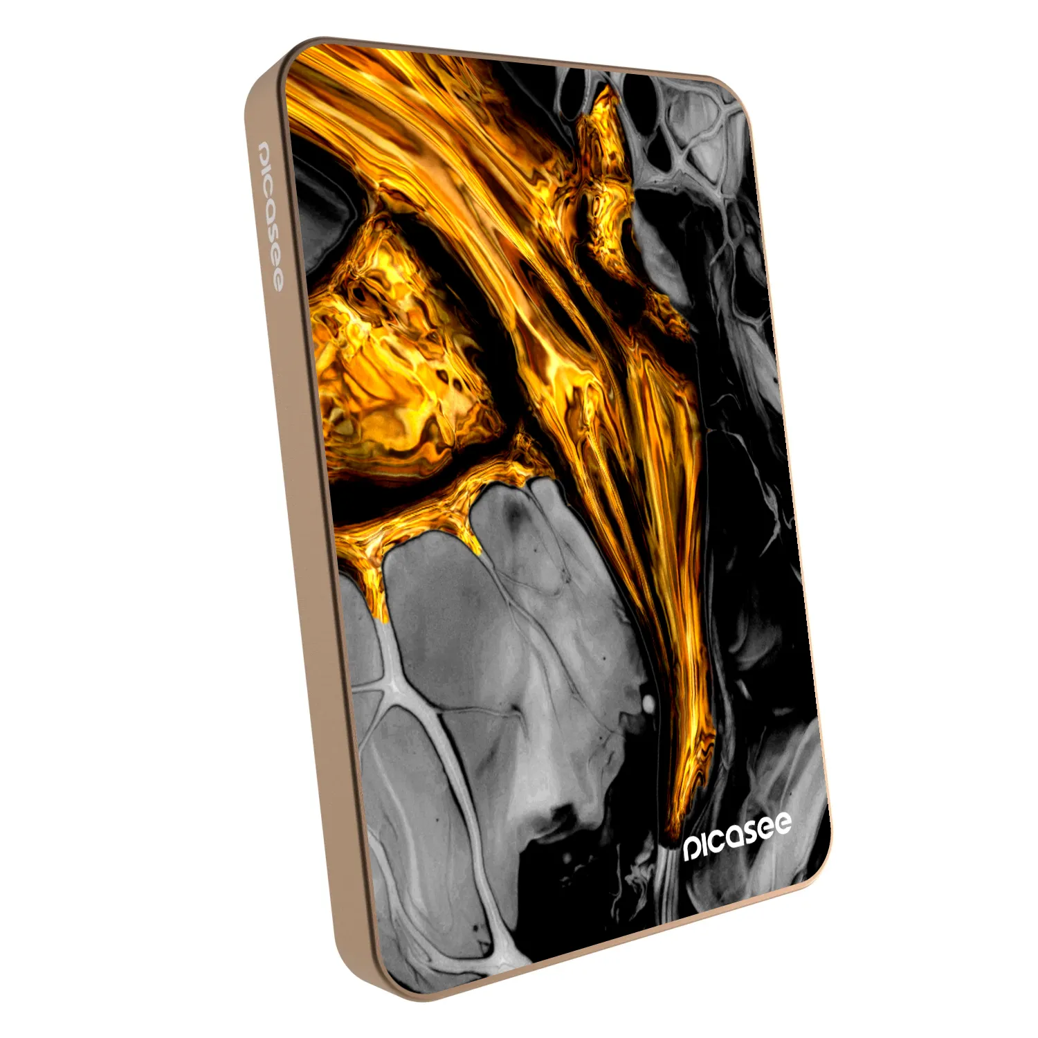 Picasee Powerbank MagSafe 5 000 mAh Aranysárga - Black Gold