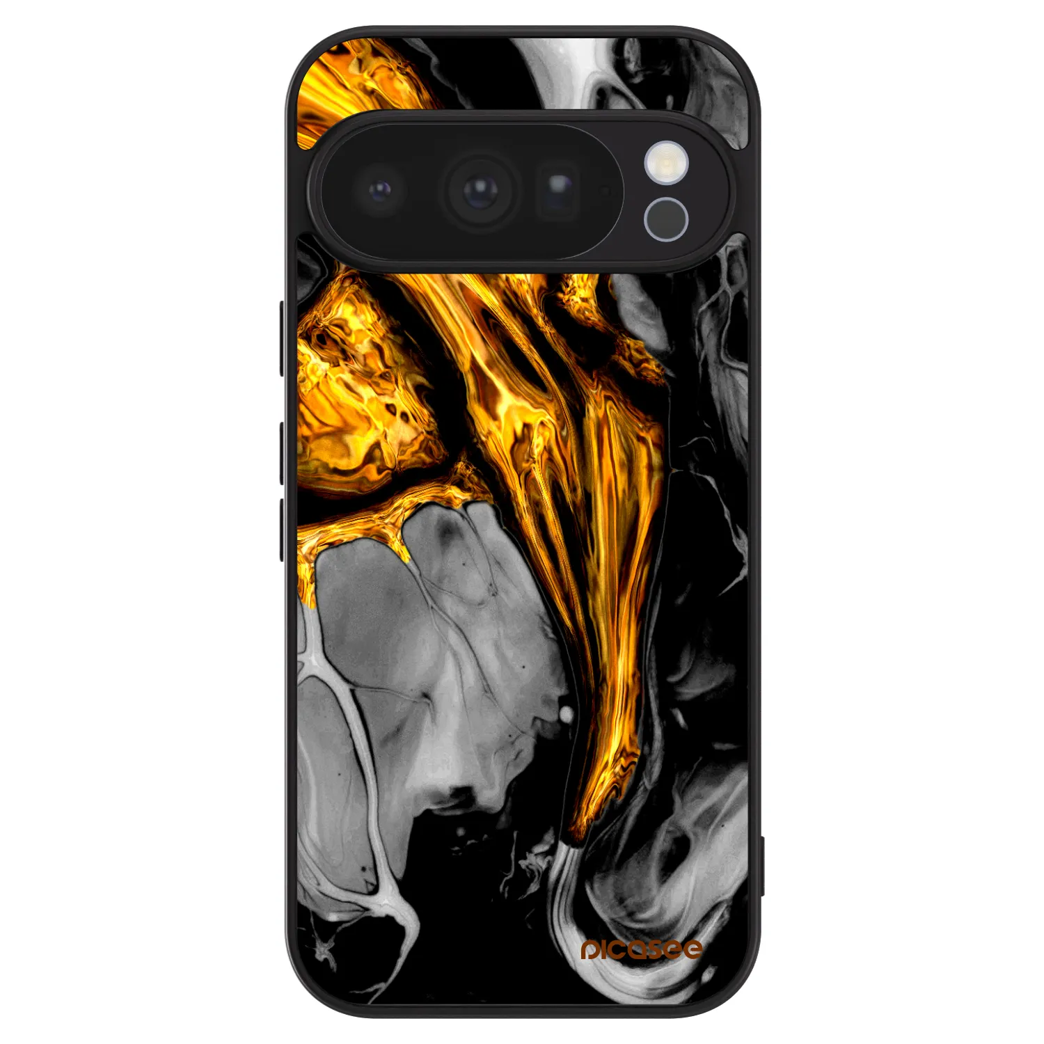 Picasee ULTIMATE CASE Google Pixel 10 Pro - készülékre - Black Gold