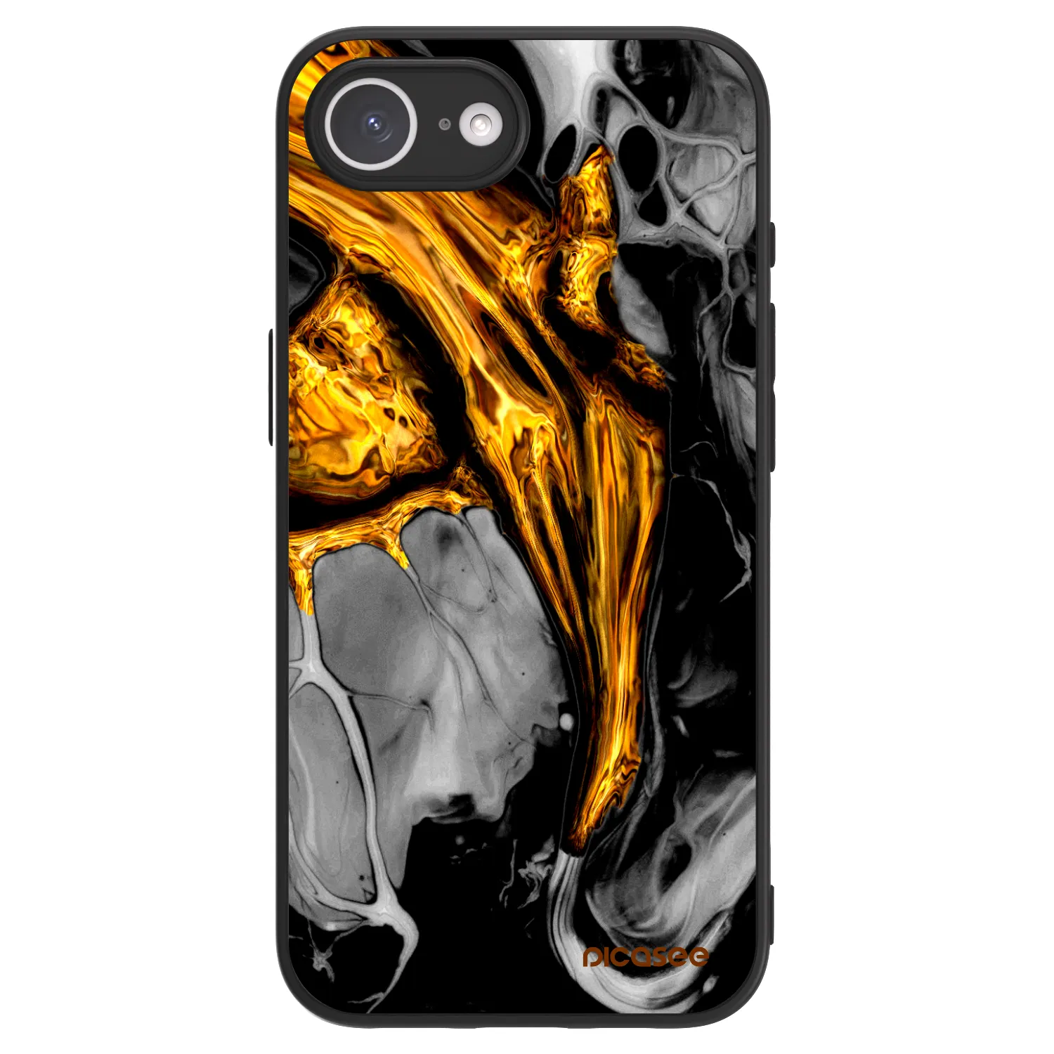 Picasee ULTIMATE CASE Apple iPhone 17e - készülékre - Black Gold