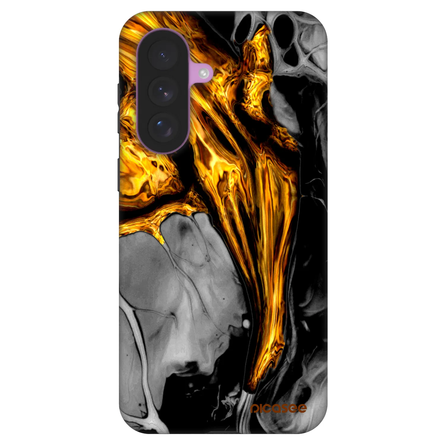 Picasee Fashion Case Samsung Galaxy A57 5G - Black Gold