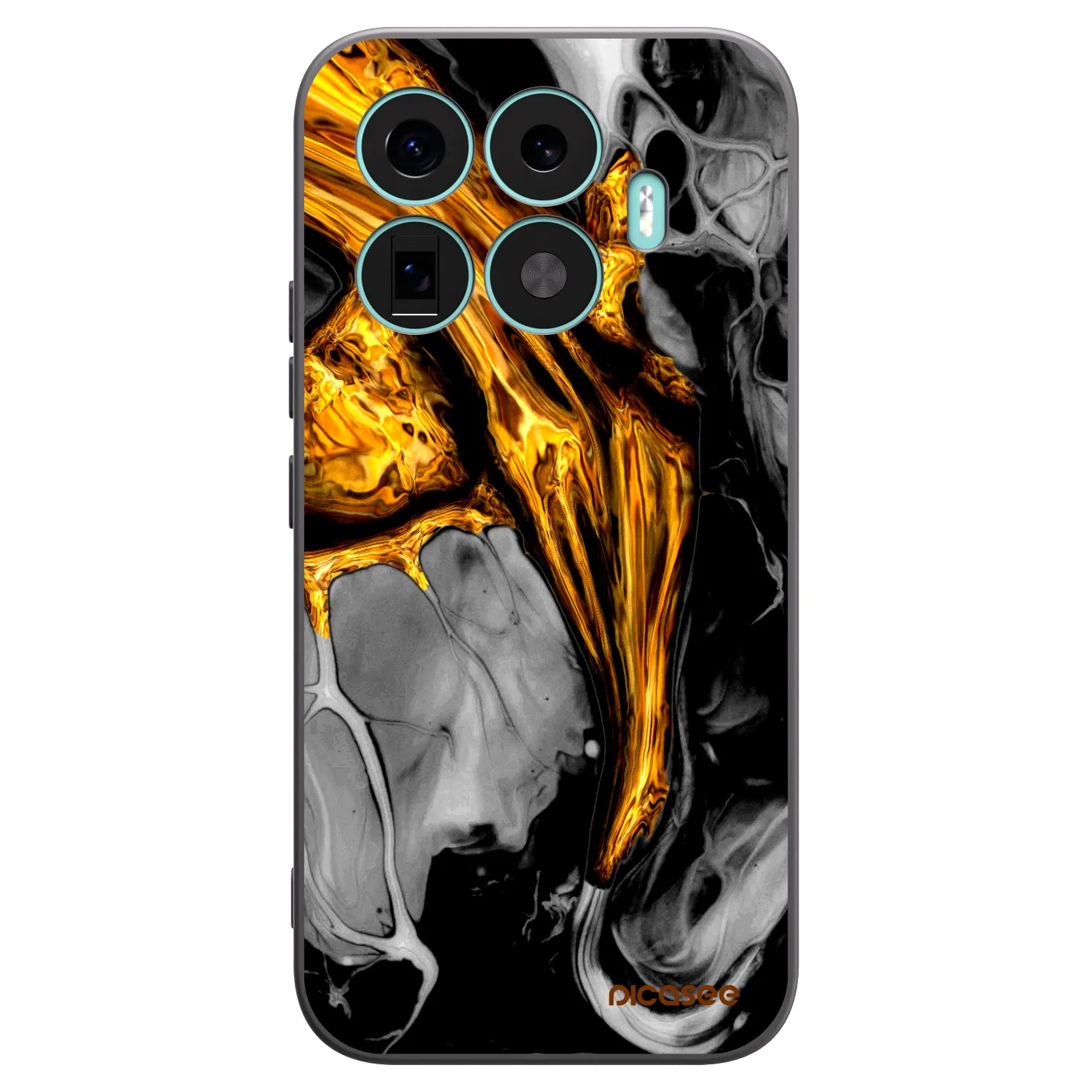 Picasee fekete szilikon tok az alábbi mobiltelefonokra Xiaomi 17T - Black Gold