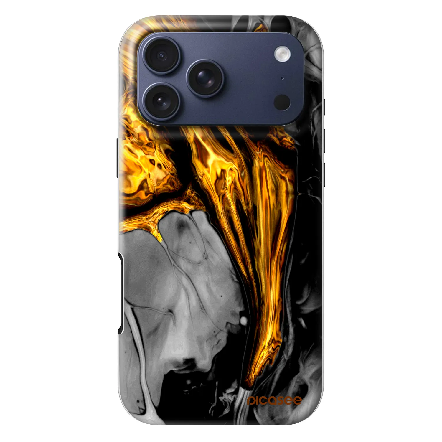Picasee Fashion Case MagSafe Apple iPhone 18 Pro Max - Black Gold
