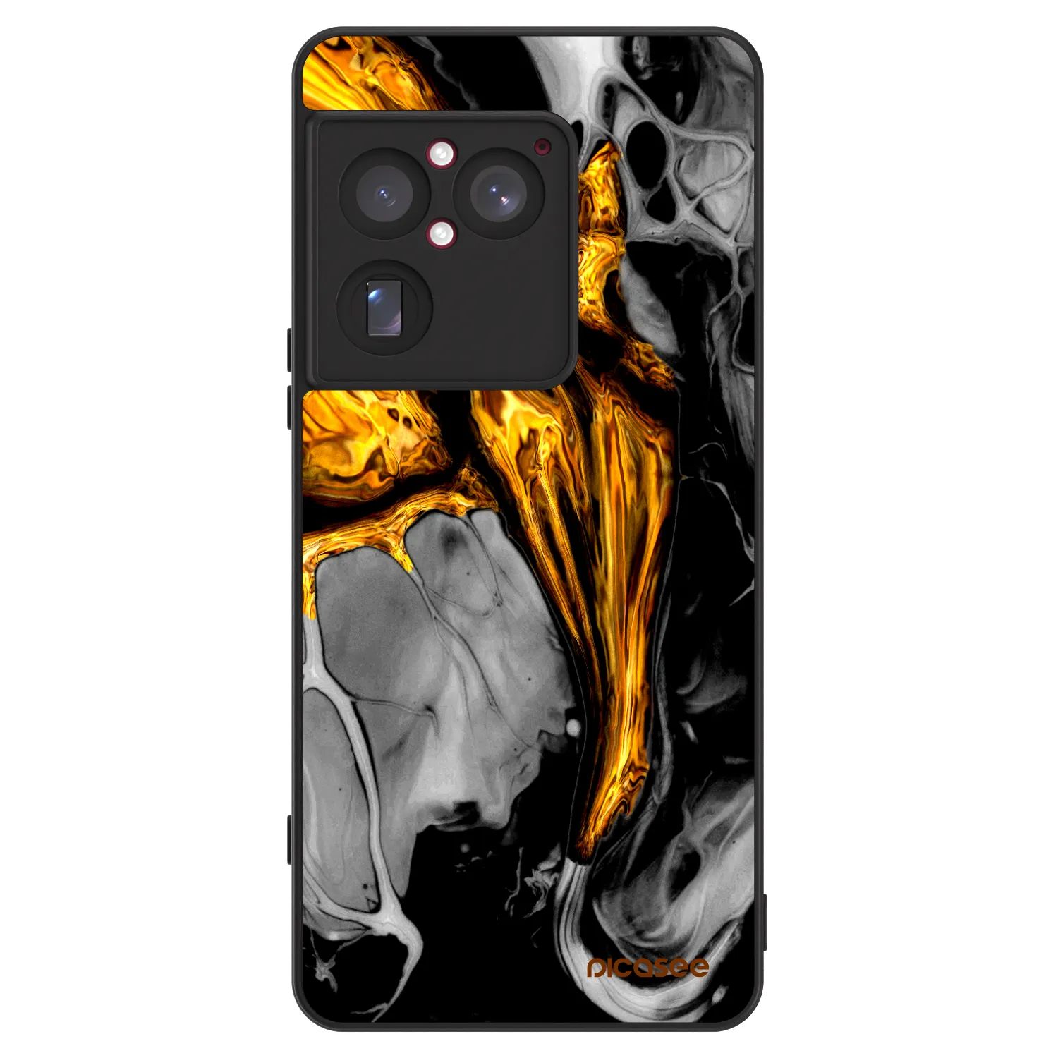 Picasee ULTIMATE CASE Sony Xperia 1 VIII 5G - készülékre - Black Gold