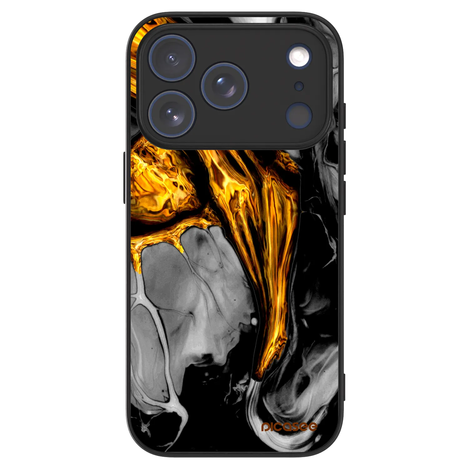 Picasee ULTIMATE CASE MagSafe Apple iPhone 18 Pro - készülékre - Black Gold