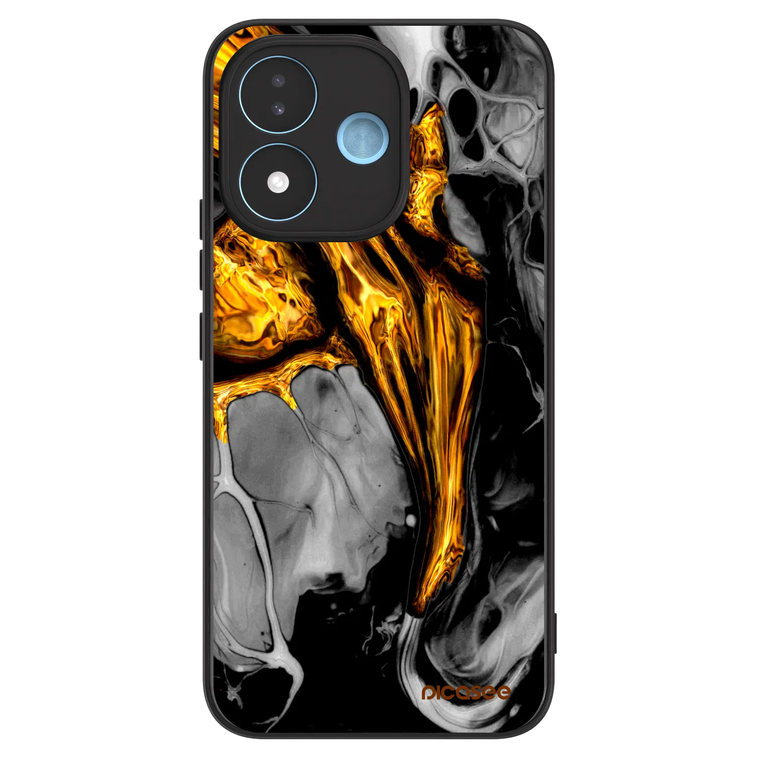 Picasee ULTIMATE CASE Xiaomi Redmi Note 17 5G - készülékre - Black Gold